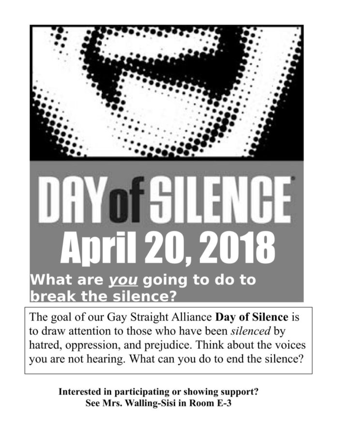 Armijo Recognizes Day of Silence One Week Early