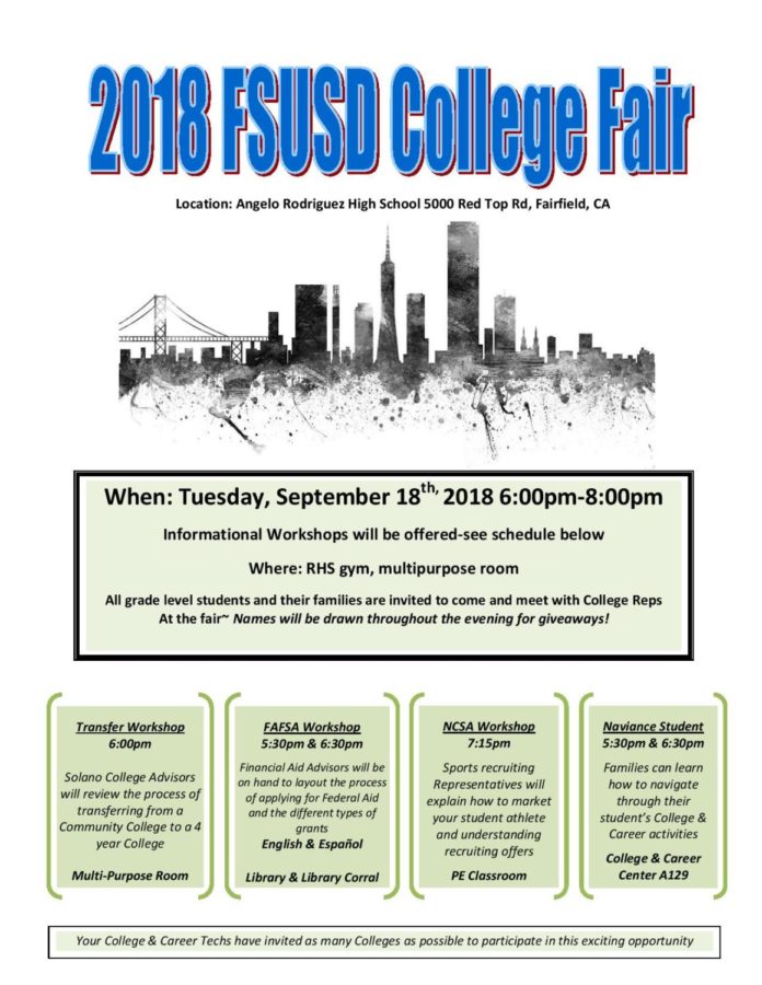 September 2018 College Fair Flyer