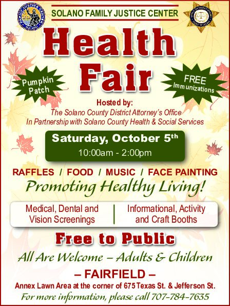 Solano Health Fair October 5