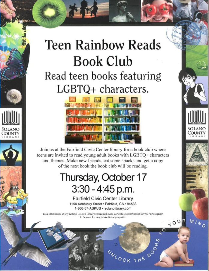 Rainbow+Reads+Book+Club+Oct.+17+at+Fairfield+Civic+Center+Library