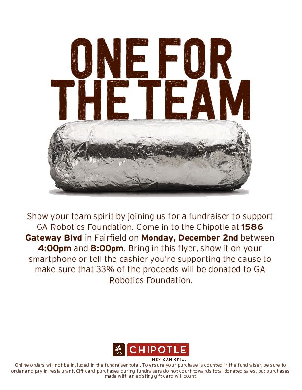 Tired of turkey? Support Robotics at Chipotle