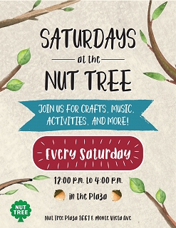 Fun at the Nut Tree Vacaville Saturdays till May.9