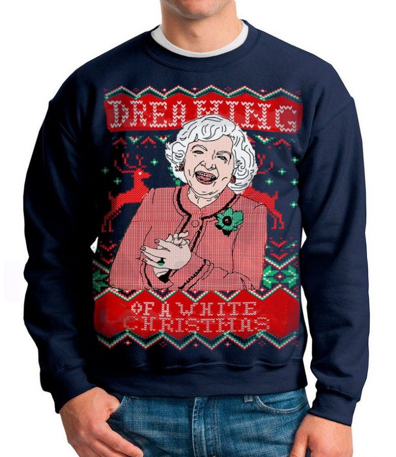 This sweater gives a whole new meaning to White Christmas.