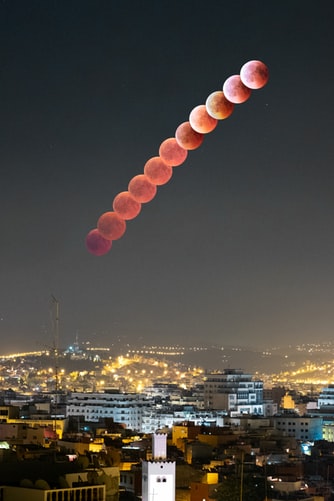 This time-lapsed photo of a lunar eclipse shows the awesome potential of 2020 events.