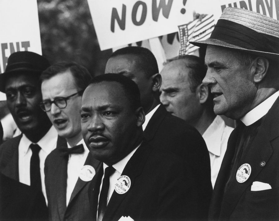 Martin Luther King Jr during the Civil Rights March on Washington.