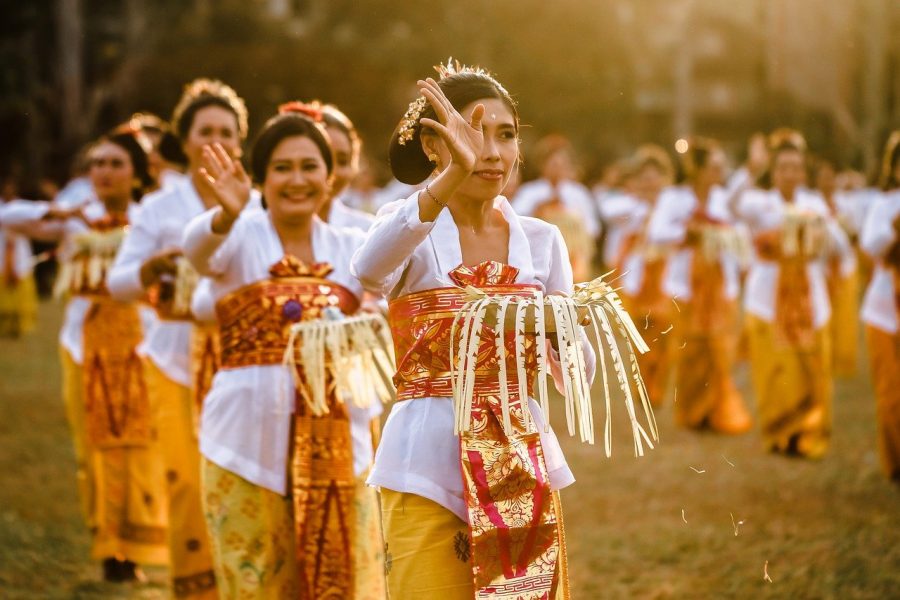 Around the world, dancers celebrate.