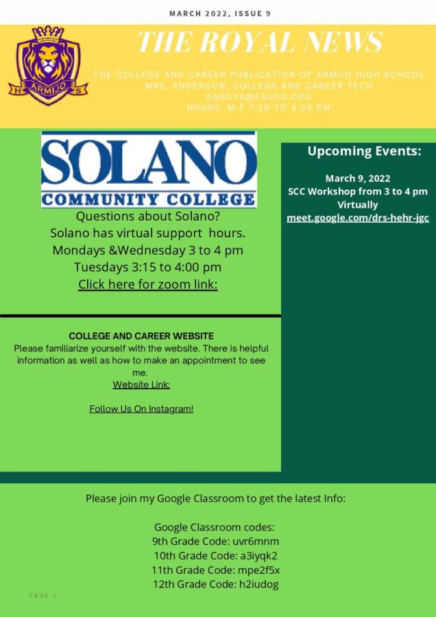 Seniors, stay connected in early March