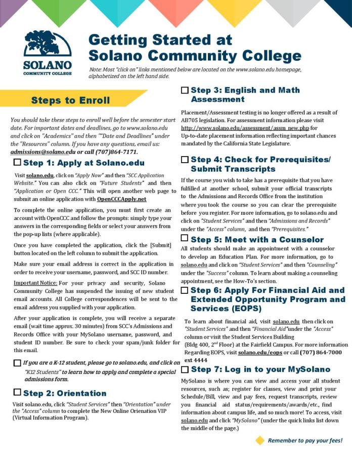 Going to Solano? Check this out!