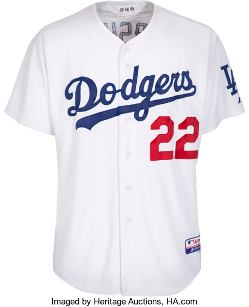 Kershaws jersey is very popular with Dodger fans.