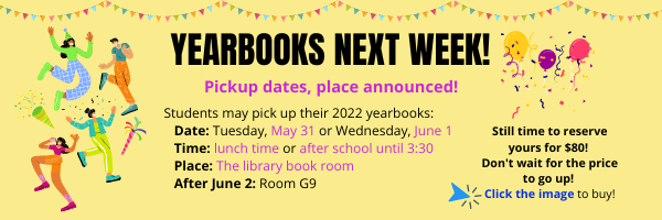 Yearbooks are here!