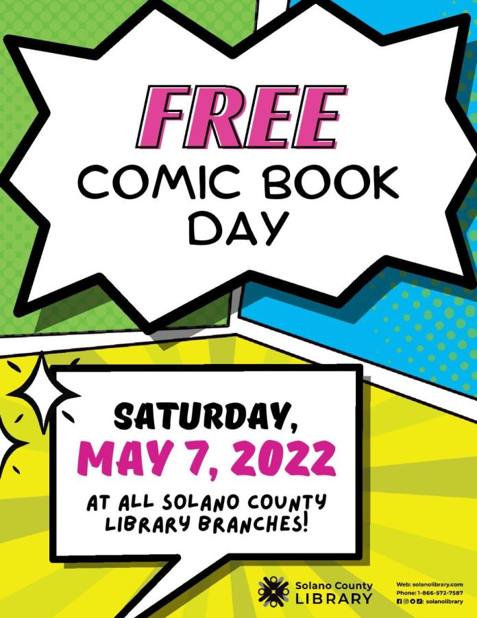 Solano County Libraries give out free comic books on May 7