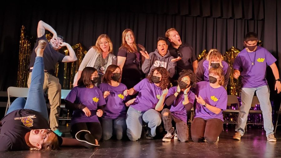 Goofy fun was had by Imrov team, volunteer staff members and audience at the event.