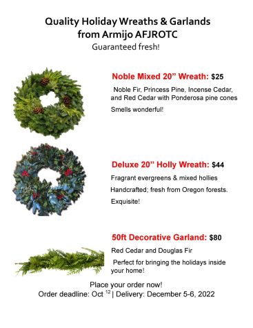 Order your wreath for the holidays