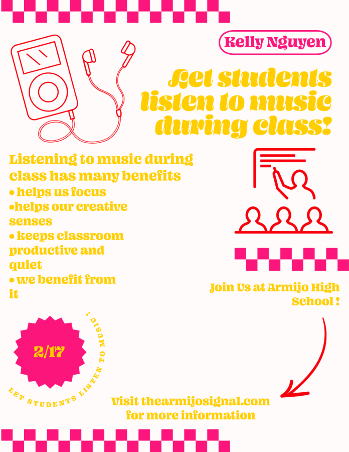 Listening+to+music+during+class+brings+many+benefits