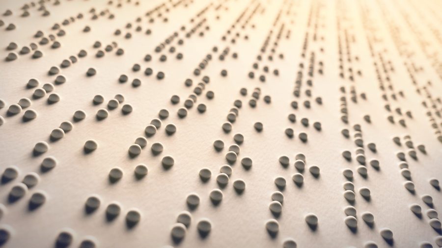 Braille can be found almost everywhere, from doors to even books 
