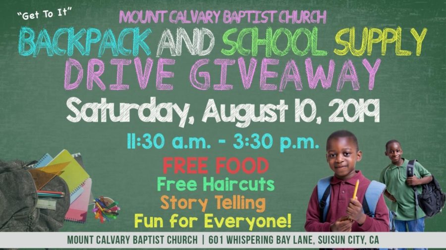 August 10 - Time to get school supplies!