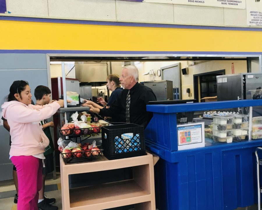 Students take advantage of cafeteria upgrades that include diverse food options.