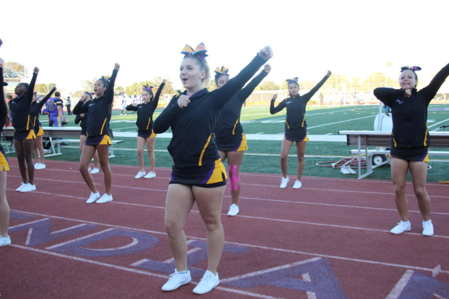 Hannah leading her team.