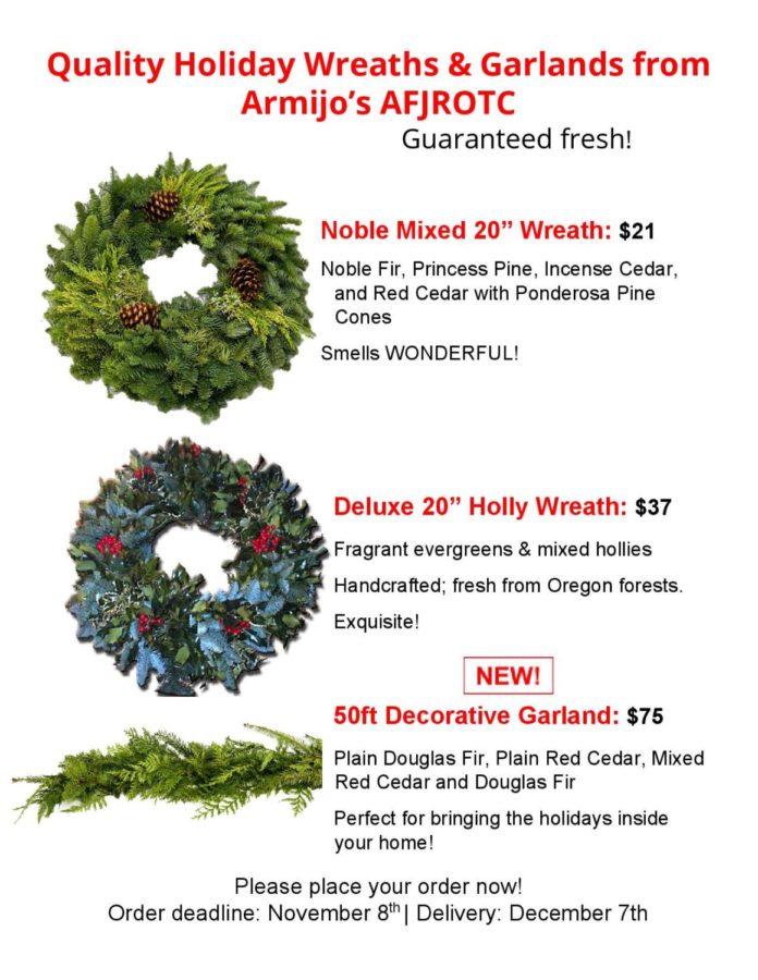 AFJROTC Fundraiser ends Friday November 8th