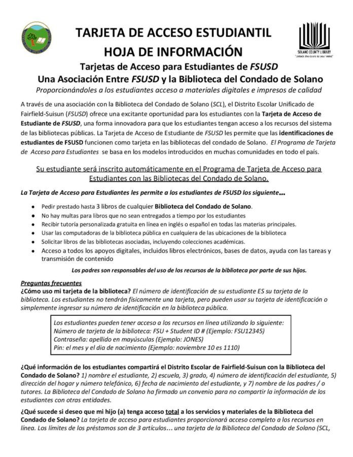 October 2019 B - Free Tutoring Flyer - Spanish page 1