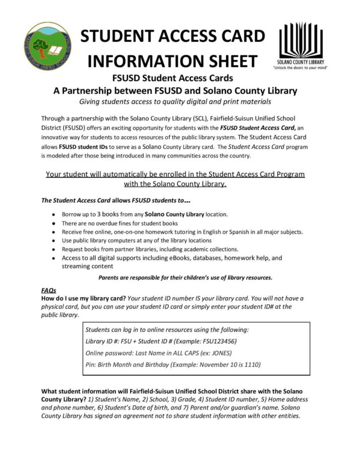 FSUSD & library work together for Homework Help