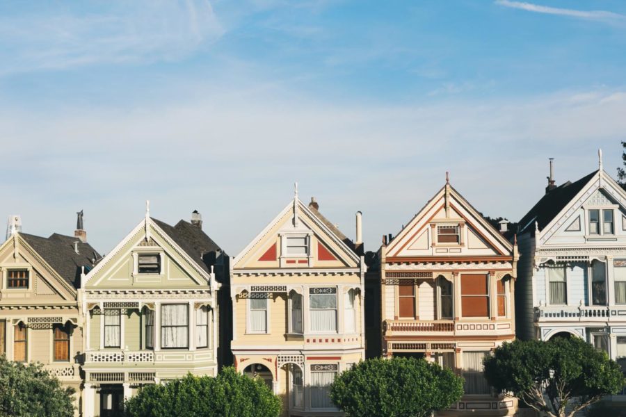 Art in San Francisco ranges from the Painted Ladies (shown above) to an assortment of museums.