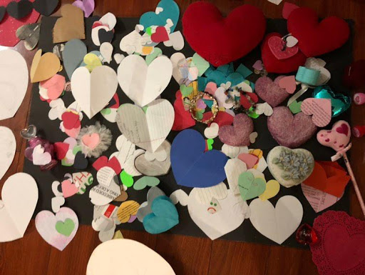 Emily's collection of hearts brings her joy, just because they are beautiful.