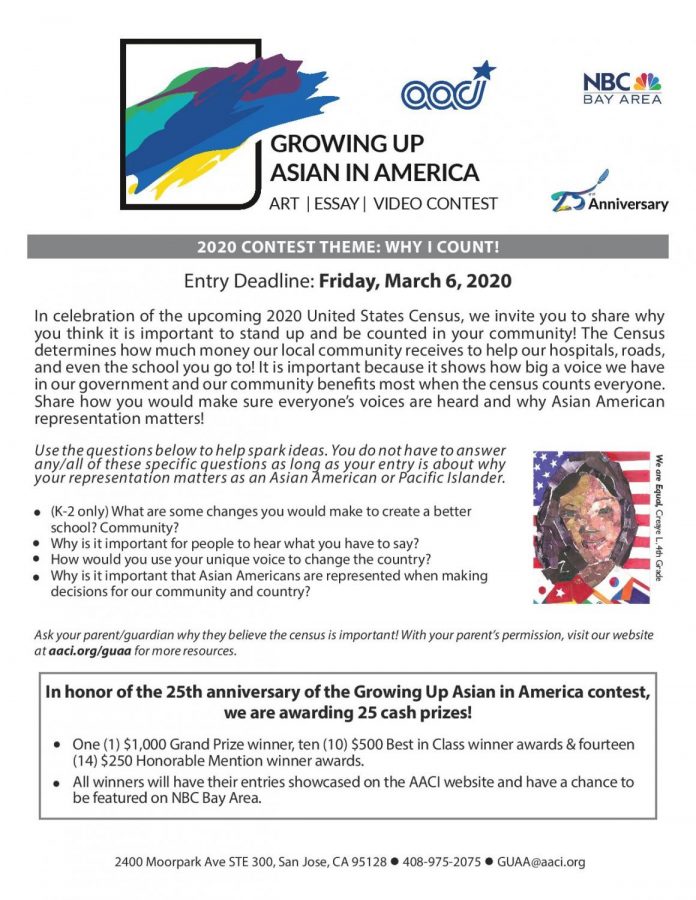 February B 2020 - Growing Up Asian Contest