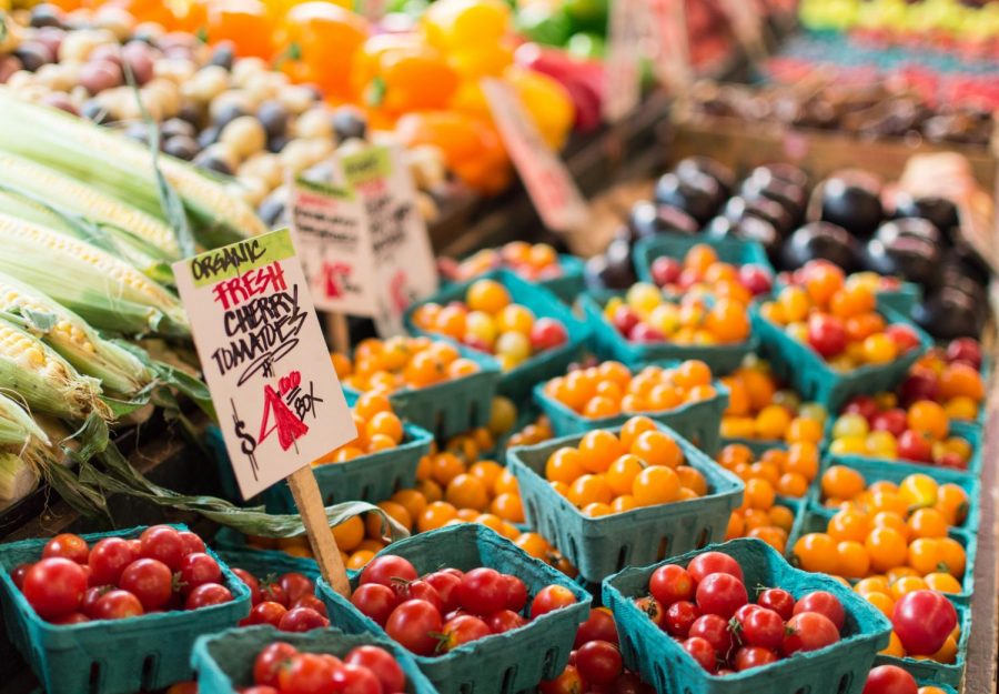 Fresh colors and fresh flavors can be found at Farmers' Markets.