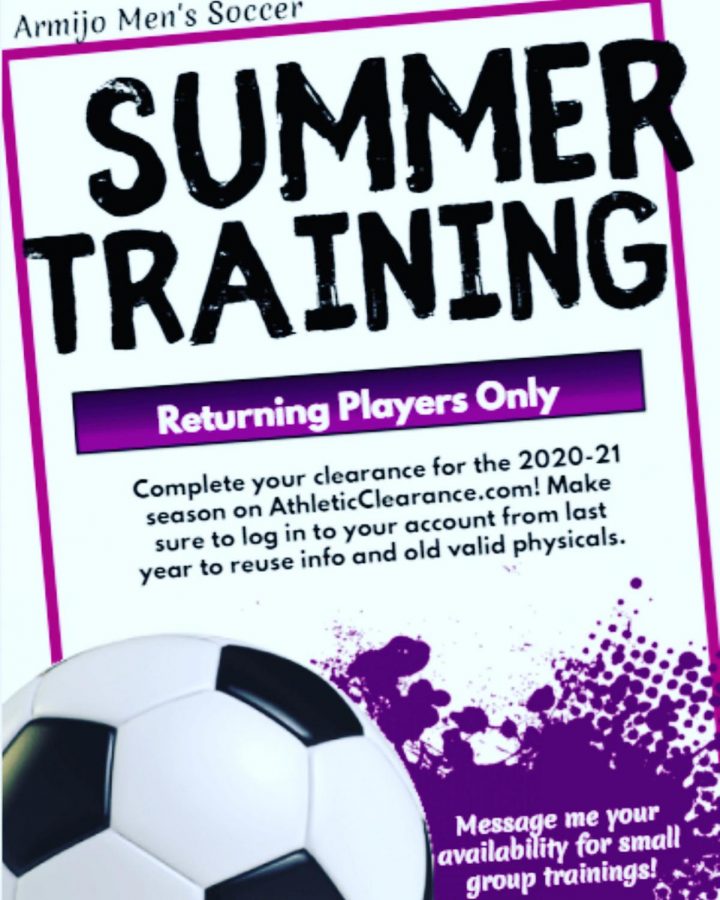 Men's summer soccer training begins soon