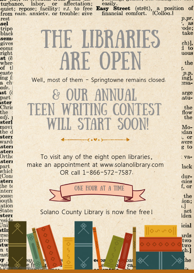 Libraries now open by appointment