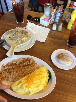 You won't walk away hungry if  you eat breakfast at Raul's.