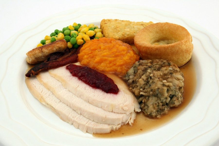 Each plate looks different, and some don't include turkey (really!).