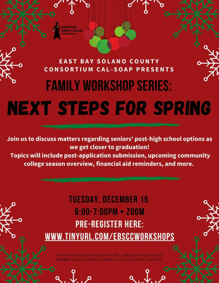 Senior steps for college readiness - December 15