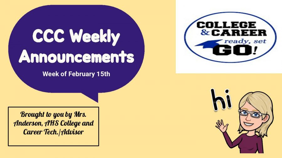 February 2021 A - CCC Weekly Announcements 2-15 p.1