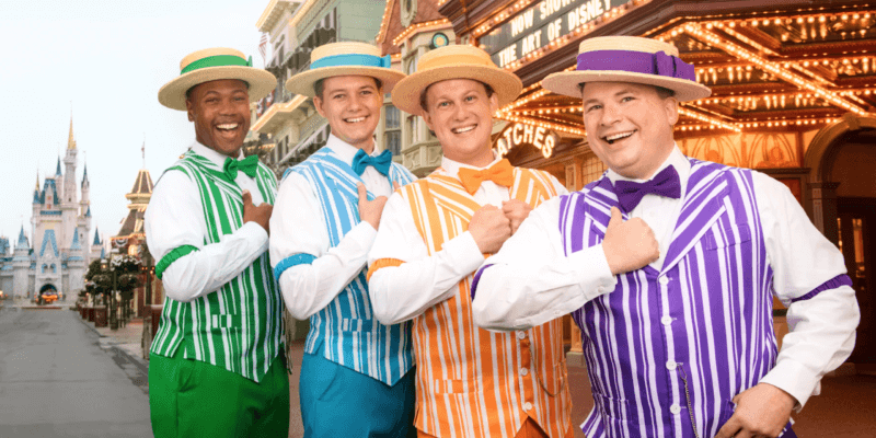 The Dapper Dans performed songs at Walt Disney World.