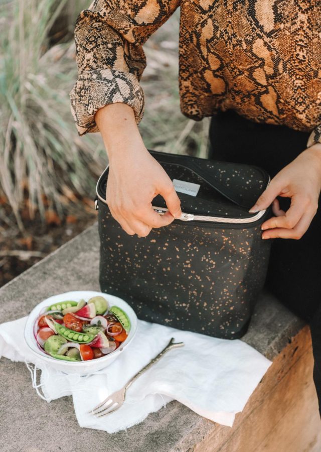 Nobody said the brown bag has to be paper - show some extra class.