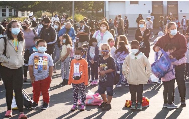 Families join staff for the morning routine of a walk around campus and recitation of Daily Affirmations.