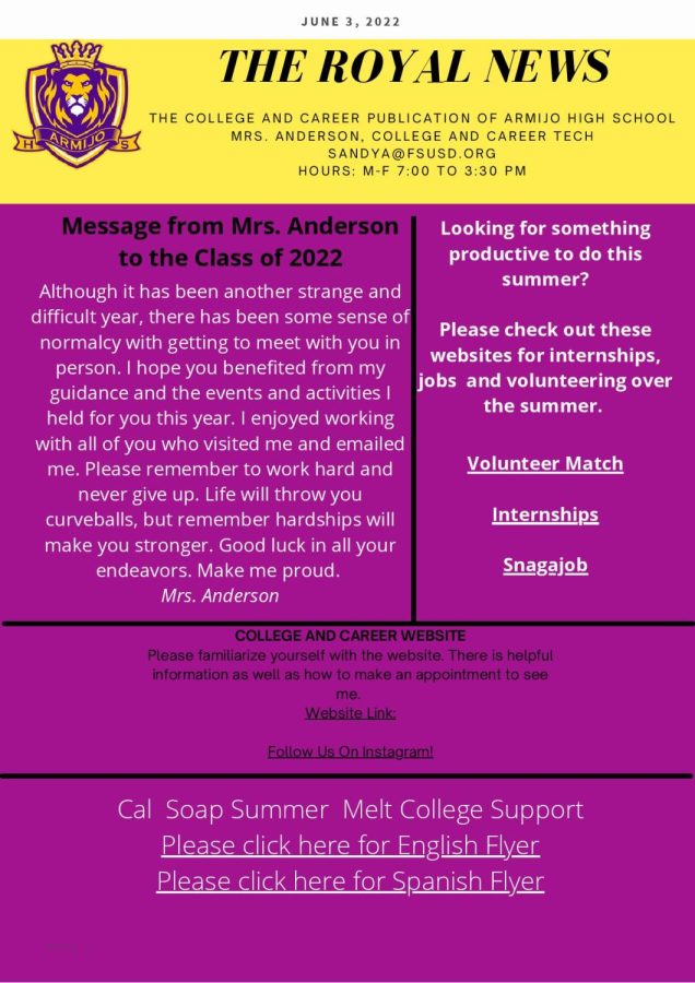 June 2022 - Royal Newsletter Page 1