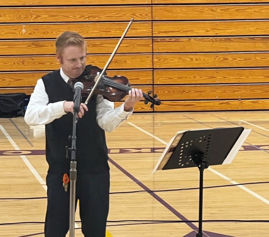 Years of training prepared Mr. Belt to perform with Violins of Hope.