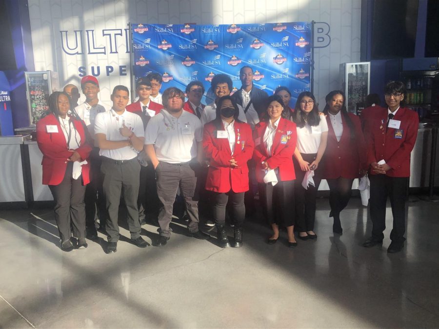 Proud members of the SkillsUSA team from Armijo.