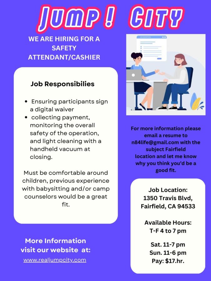Need a job? Jump! City needs you