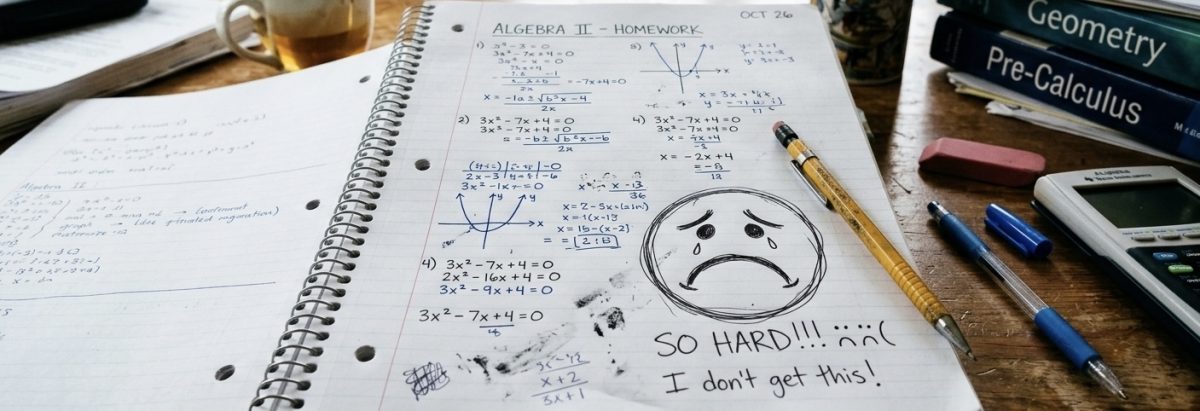 Algebra homework 
An open laptop, heavily highlighted notes, and scattered stationery tools surround a high school student as they work through another assignment, reflecting the nonstop grind of keeping up with classes, tests, and deadlines. “It feels like my brain is always on,” the student said. “Even when I’m home, it still feels like I’m at school.”
